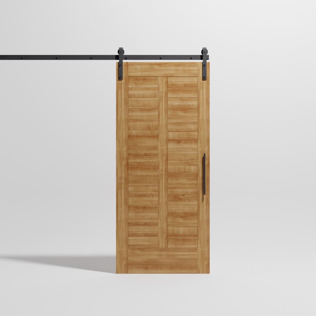 Mid-Century Modern Center Bar Interior Barn Door