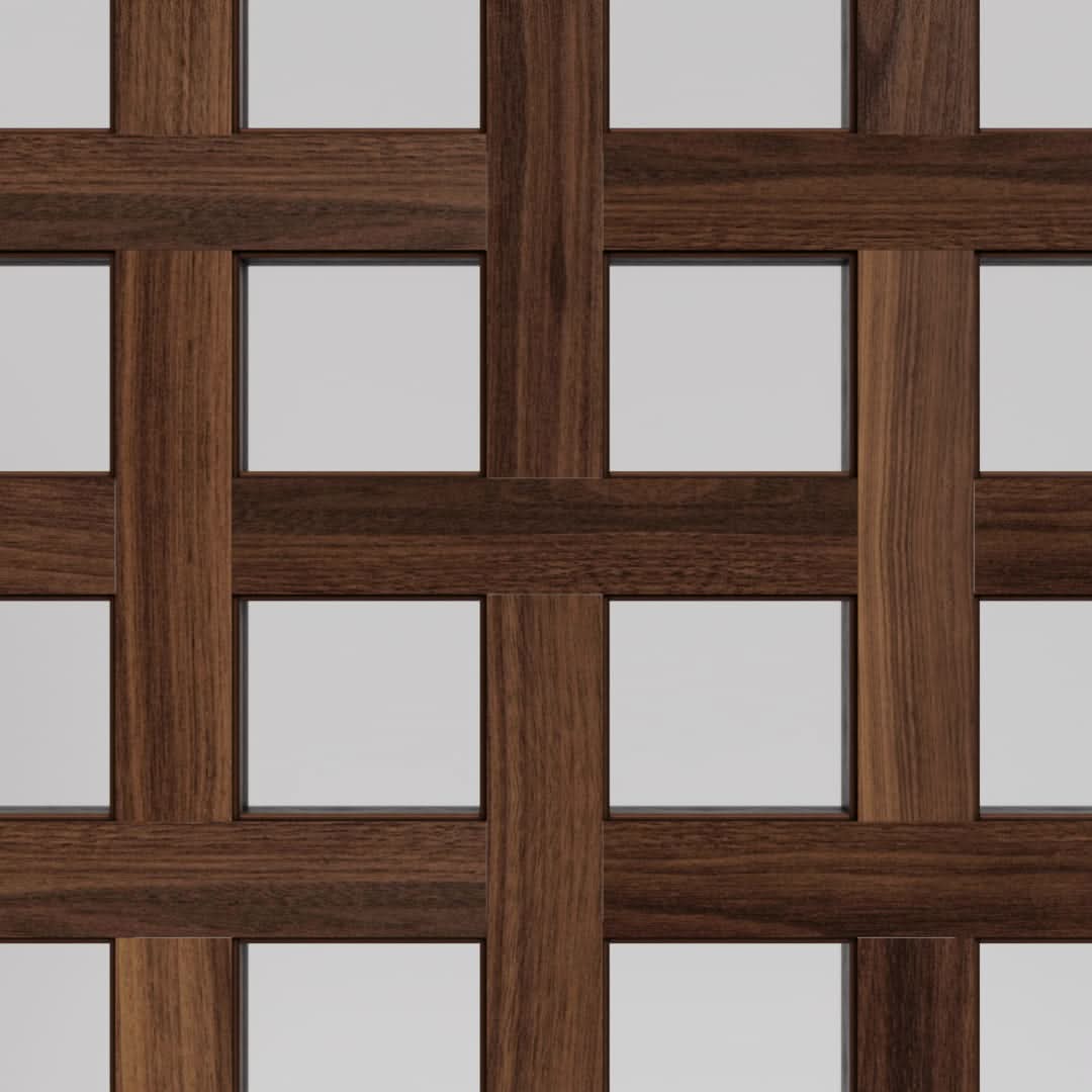 Cambria Basket Weave Pivot Door