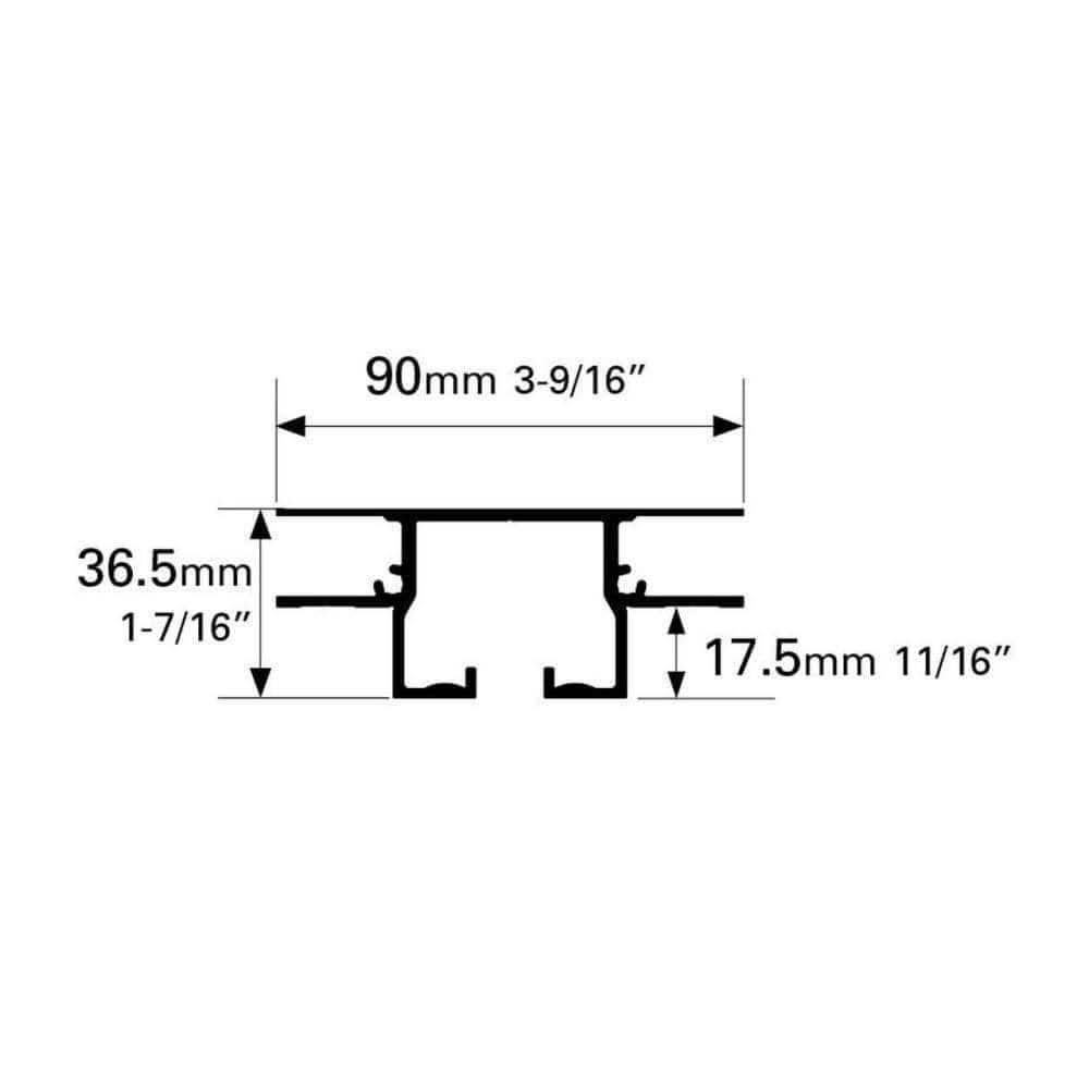Ceiling Flush Mount Sliding Pocket Door Hardware Kit - RealCraft