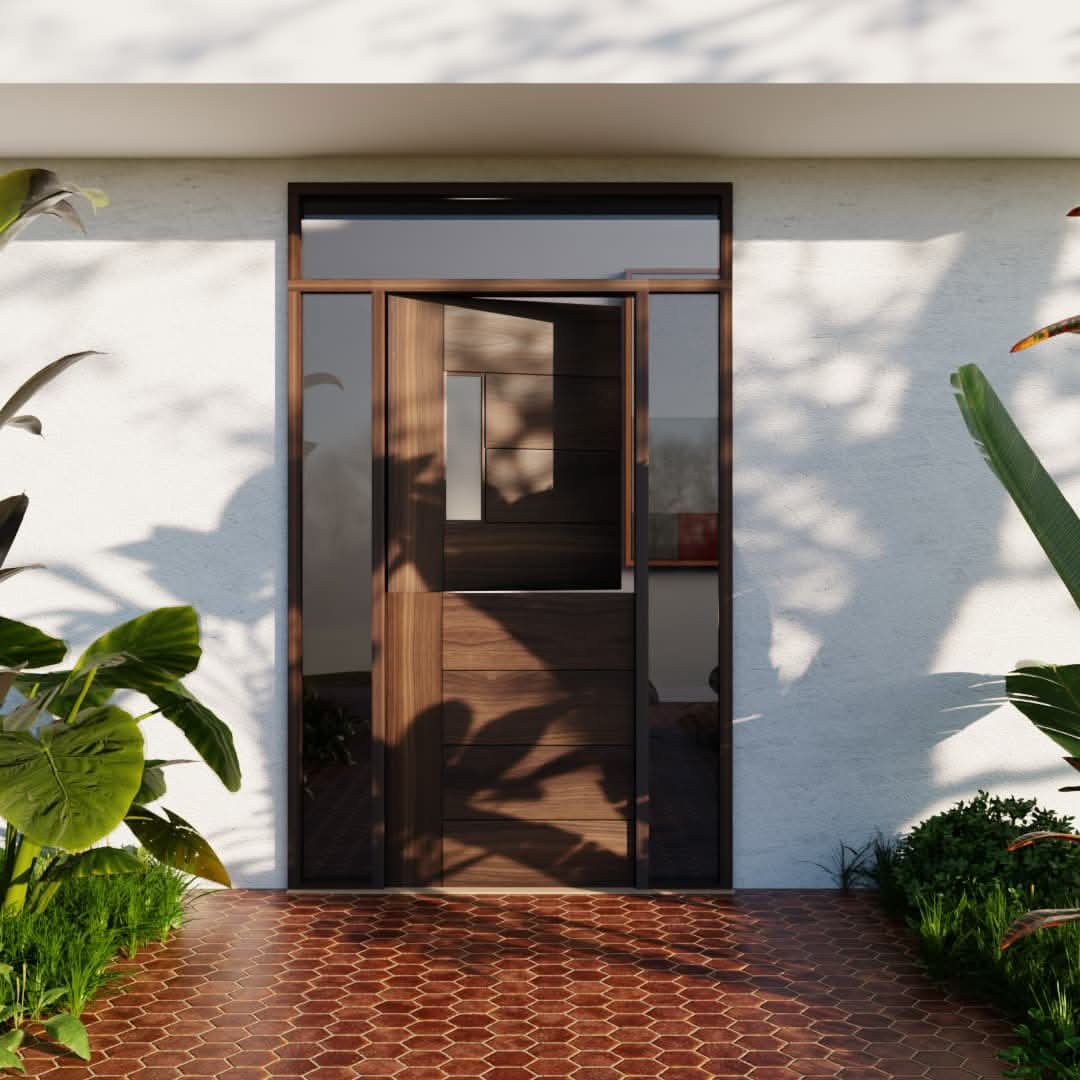 Seabeck Dutch Door and jamb in Black Walnut