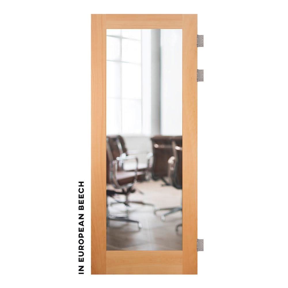 Classic Swinging Barn Door With Mirror - Sliding Barn Door Hardware by RealCraft