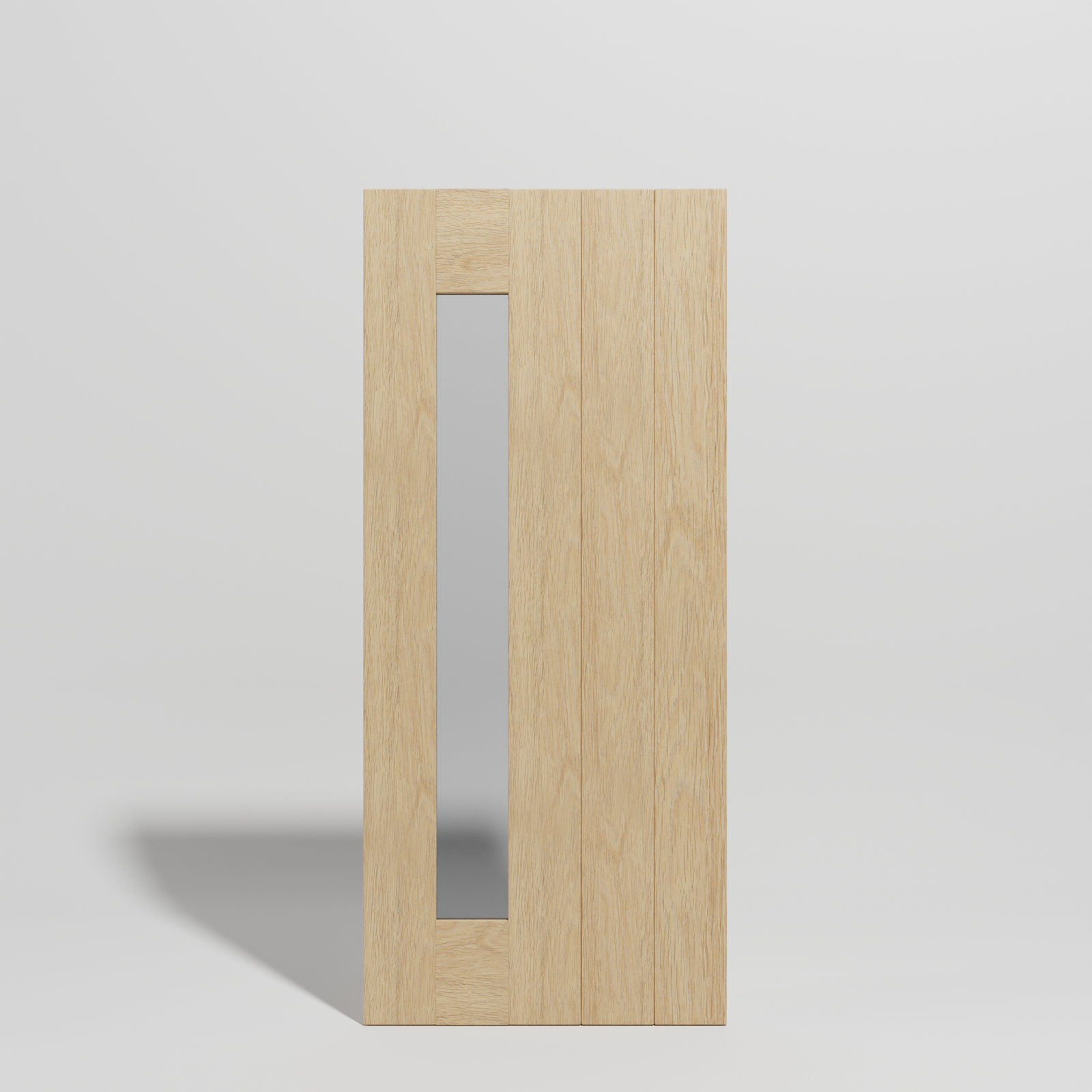 Mid-Century Modern Sliding Sidelight Door design by RealCraft