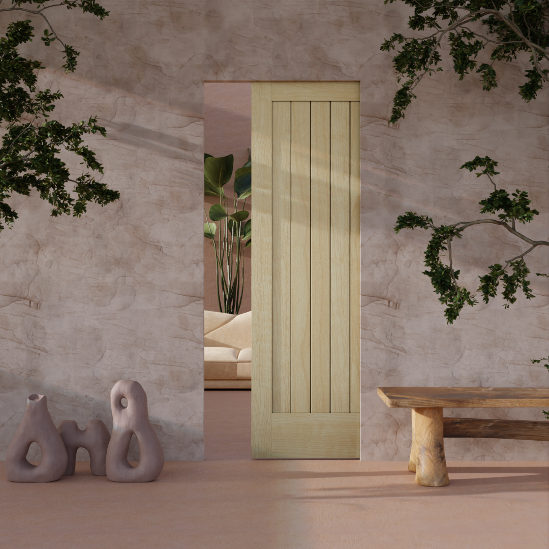 Walnut Wood Shaker Classic Single Panel Pocket Door
